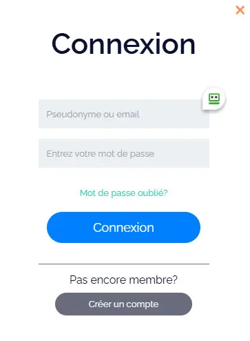 Connexion des membres du Olympe Casino