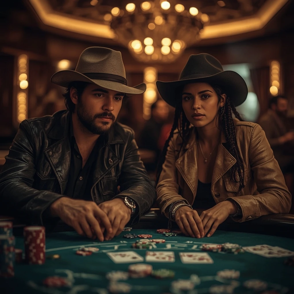 photo de deux joueurs de poker OLYMPE CASINO